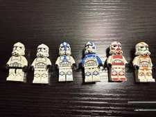 LEGO Star Wars Clone Trooper Minifigure Lot 6x 501st Shock 212th Phase 2