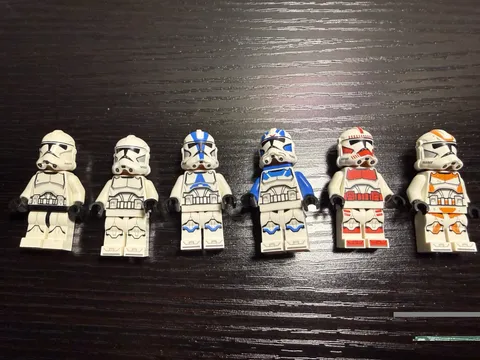 LEGO Star Wars Clone Trooper Minifigure Lot 6x 501st Shock 212th Phase 2