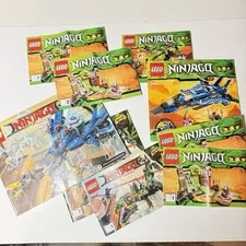 LEGO Ninjago Paper Lego Manuals Lot Of 9 Booklets