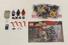 Lego 76036 Carnage's SHIELD Sky Attack with Instructions missing one sticker
