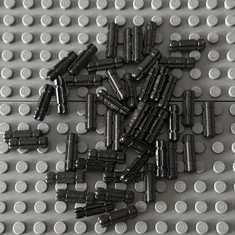 Lego Lot Black 32062 Technic Axle 2 Notched (lot of 45)