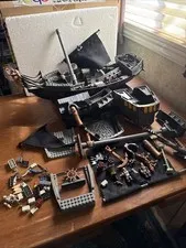 Lego Jack Sparrow Pirate Ship Parts & Pieces INCOMPLETE Some Pieces Are Dusty