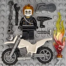 Lego Marvel Super Heroes Minifigure SH0267 Ghost Rider Johnathon Johnny Blaze