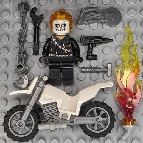 Lego Marvel Super Heroes Minifigure SH0267 Ghost Rider Johnathon Johnny Blaze