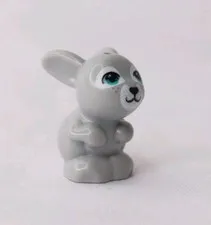 Lego Animals Gray Bunny Rabbit Minifigure