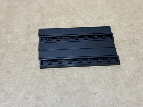 LEGO Parts - Black Tile 1 x 8 - No 4162 - QTY 5