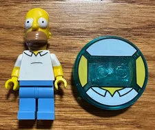 LEGO Dimensions Simpsons HOMER minifigure with disc
