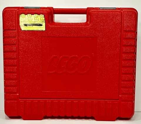 Lego Brand Red Plastic Hard Shell Toy Tool Box Storage Case 15"x12" w Handle