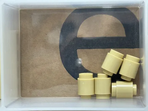LEGO Parts - Tan Brick, Round 1 x 1 - No 3062 - QTY 5