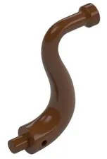 Lego Part 80497 Reddish Brown Tail/Trunk/Tree Bar End Long Straight Tip D804