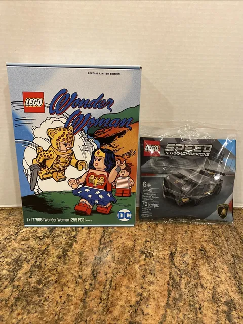 LEGO Wonder Woman 77906 & Speed Champions Lamborghini 30342 DC FANDOM 2020 New