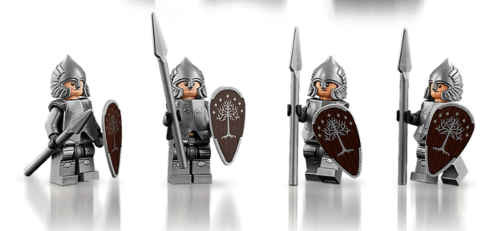 LEGO Lord of The Rings Minas Tirith 11377 Set of 4 GONDOR SOLDIERS Brand New