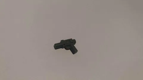 Lego Minifigure Weapon Gun, Blaster SW Small Scope 61190f Dark Bluish Gray