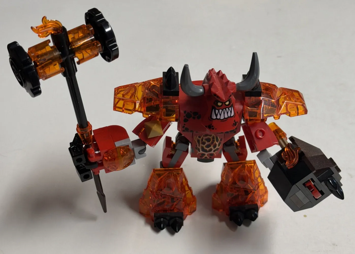 Lego Nexo Knights Burnzie Figure- Perfect Condition - See Pictures