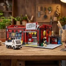Automotive Workshop Garage Building Moc 60457 60443 72035 10456 60497 71837 60445