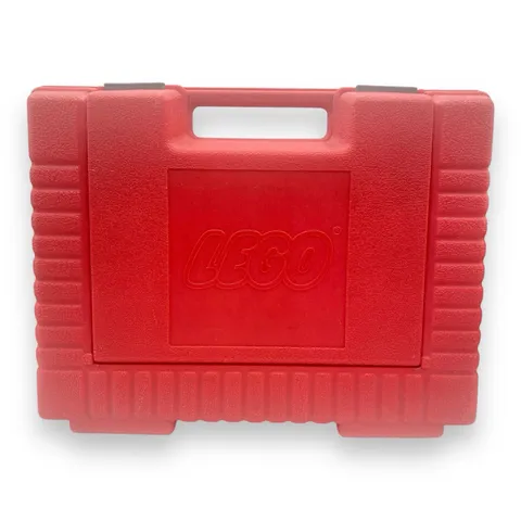 LEGO Carrying Storage Hard Case Suitcase Red Flip Top Door Plastic USA Made 1985