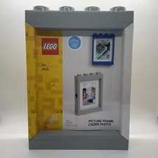 LEGO Picture Frame Gray Holds 5x7 Photo Unopened Stackable