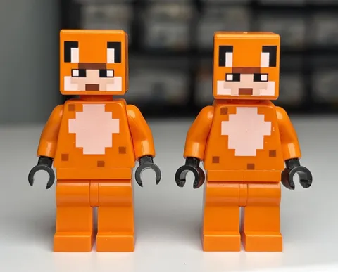 LEGO Minecraft Fox Skin Minifigure min110 Lot Of 2 21178 Lodge