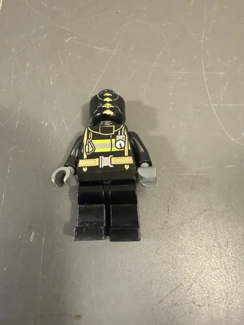 LEGO City Firefighter Minifigure CTY0332 Black Hazmat Suit Air Tank Mask