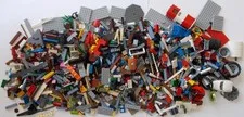 LEGO Bulk Lot 6 Pounds of Assorted Legos Including 1 Figure and Figure Parts