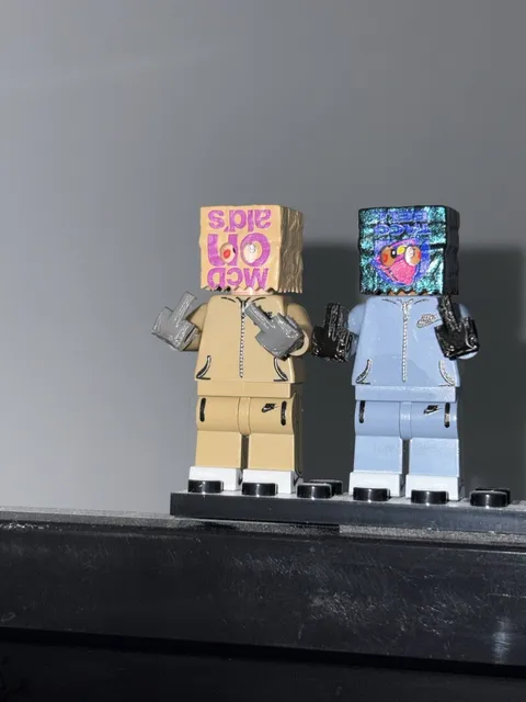 Minifigure Compatible Hands “Finger” 3D Print (Set Of 4 Hands)