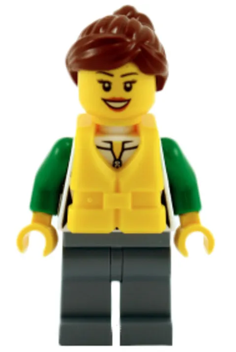 LEGO: Angler Female White Green Sweatshirt (cty0713)