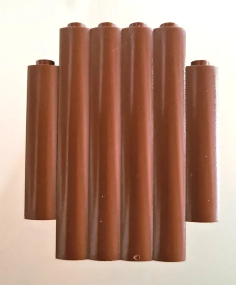 Lego 30140, Panel 2x6x6, Log Wall, Palisade, Brown