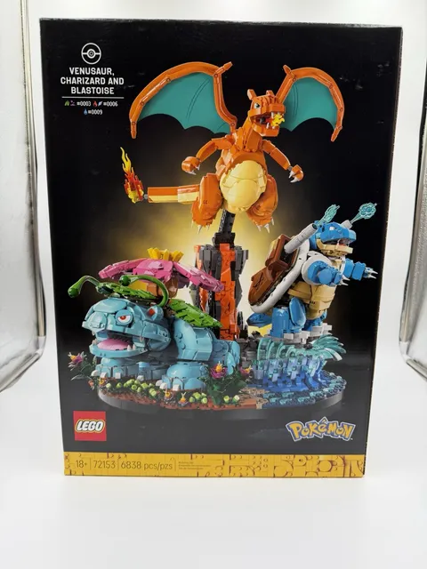 Lego Pokemon 72153 Venusaur, Charizard, Blastoise - New/Sealed