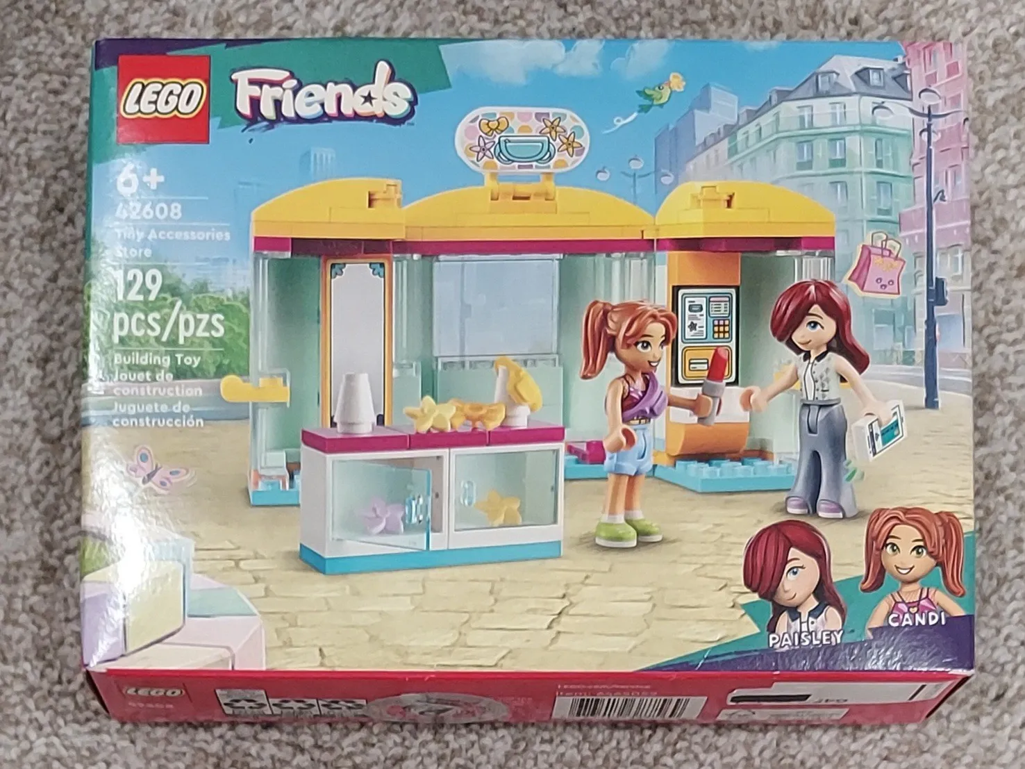 Lego Friends Tiny Accessories Store Set 6+ 42608 Building Paisley Candi 129 pcs
