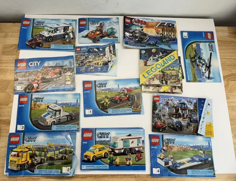 LEGO 'City' and 'Friends' 29 Piece Instruction Manuals Lot