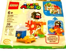 Lego Super Mario Fuzzy & Mushroom Platform Polybag 30389 - 39 Pieces - 2021