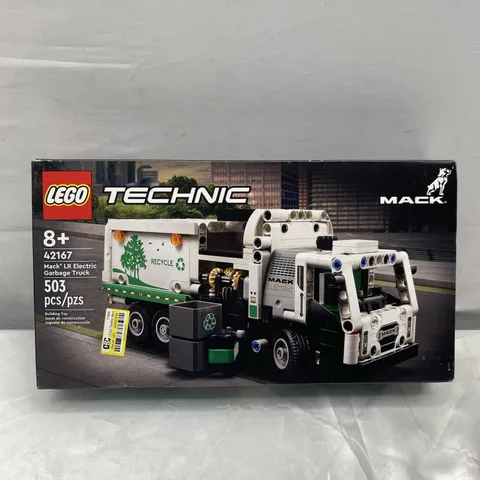 Lego Technic 42167 Mack LR Electric Recycle Garbage Truck Building Toy Set 503pc