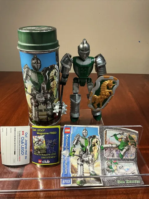 LEGO Knights' Kingdom 8704 Sir Kentis - 100% Complete w/ Canister & Manual