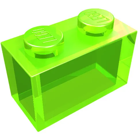 10x LEGO® Part 3065 - Brick 1 x 2 without Bottom Tube