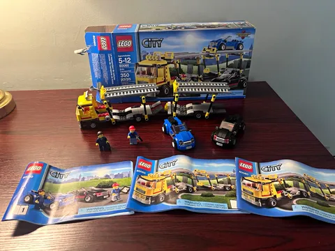 LEGO City Auto Transporter 60060 350pcs Complete Set Box, Instructions
