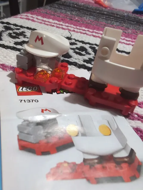 LEGO Super Mario Power-Up Pack 71370 Fire Retired No Box  See Pictures