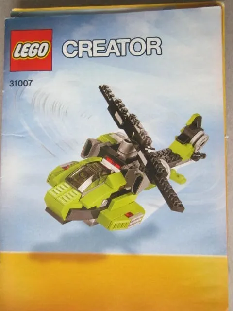 Lego Building Instructions Instruction Creator 31007 Green Helicopter Green Heli 