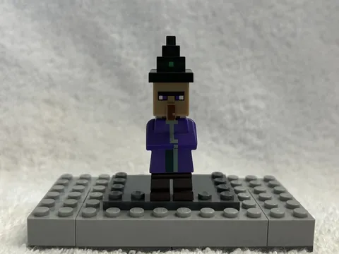 LEGO Minecraft Witch Minifigure (w/ Fixed Printed Hat) 