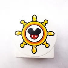 Lego Duplo DISNEY MICKEY MOUSE Boat Wheel SIGN Specialty Printed Brick Block