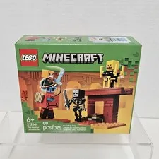 LEGO Minecraft The Nether Lava Battle 99 PCS Building Toy Set 21266 New Sealed