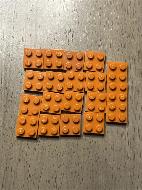 LEGO 3022 Dark Orange Plate 2 x 2 - 19 Pieces