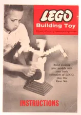 original Samsonite circa 1961 Lego Gears GIFT-PAK 002 instructions pamphlet l1