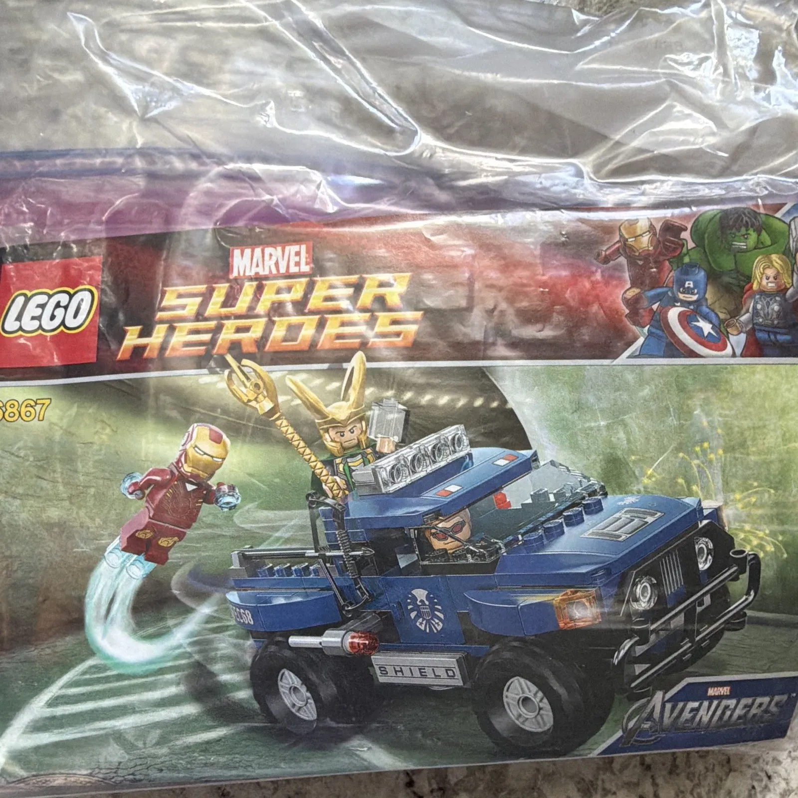 LEGO Marvel Super Heroes 6867 Avengers Quinjet City Chase Bulk Parts Lot Bag