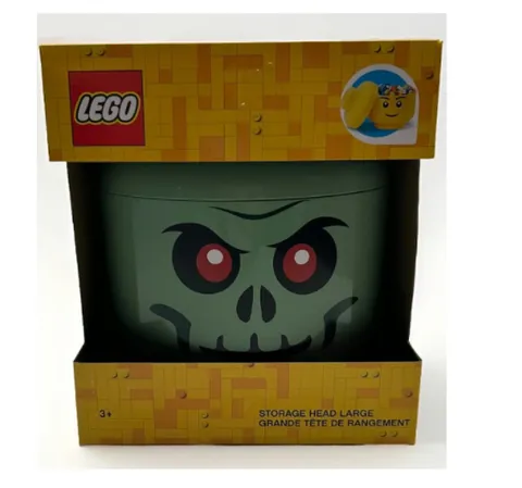 Lego LARGE Green Zombie Storage Head Halloween 10.5 inch High 9 inch wide