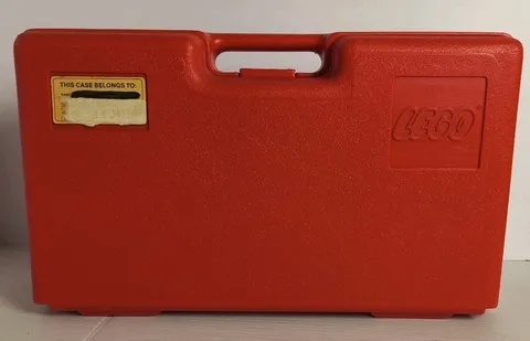 Vintage LEGO Storage Case 80's Carrying Case Box Bin 17x10x5 Large Red USA