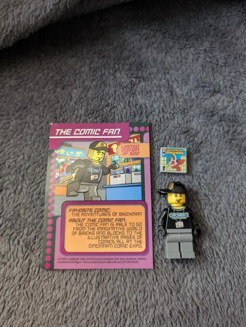 LEGO MINIFIGURE CINCINNATI COMIC EXPO 2014 RARE LIMITED EDITION OF 500