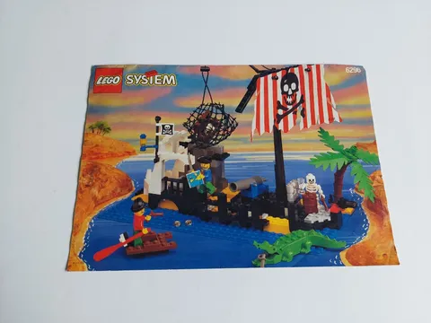 Lego 6296 Pirates Shipwreck Island Instructions Manual Only Vintage 1996