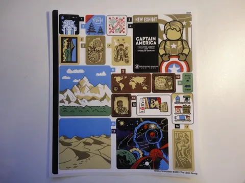 Original sticker/decal No. 1 from the LEGO Super Heroes set 76218 New