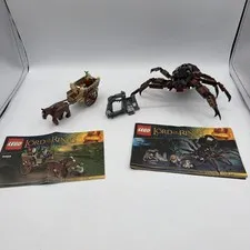 Lego The Lord of the Rings Shelob Attacks (9470) Gandalfs Cart (9469) Incomplete