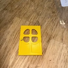 Lego 6234 Door Yellow Replacement Add-on Piece Part